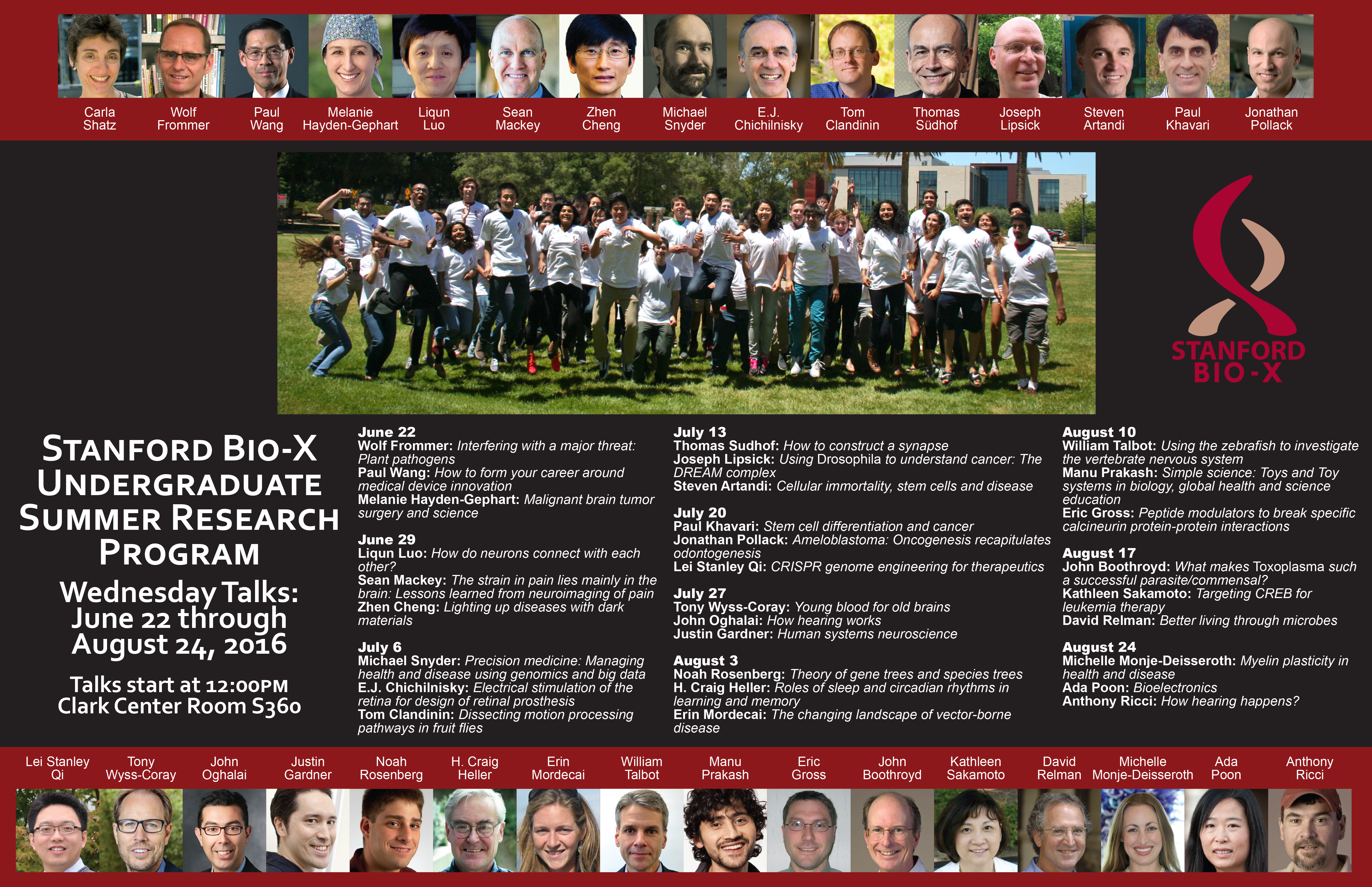 Bio-X Undergraduate Summer Research Program Poster