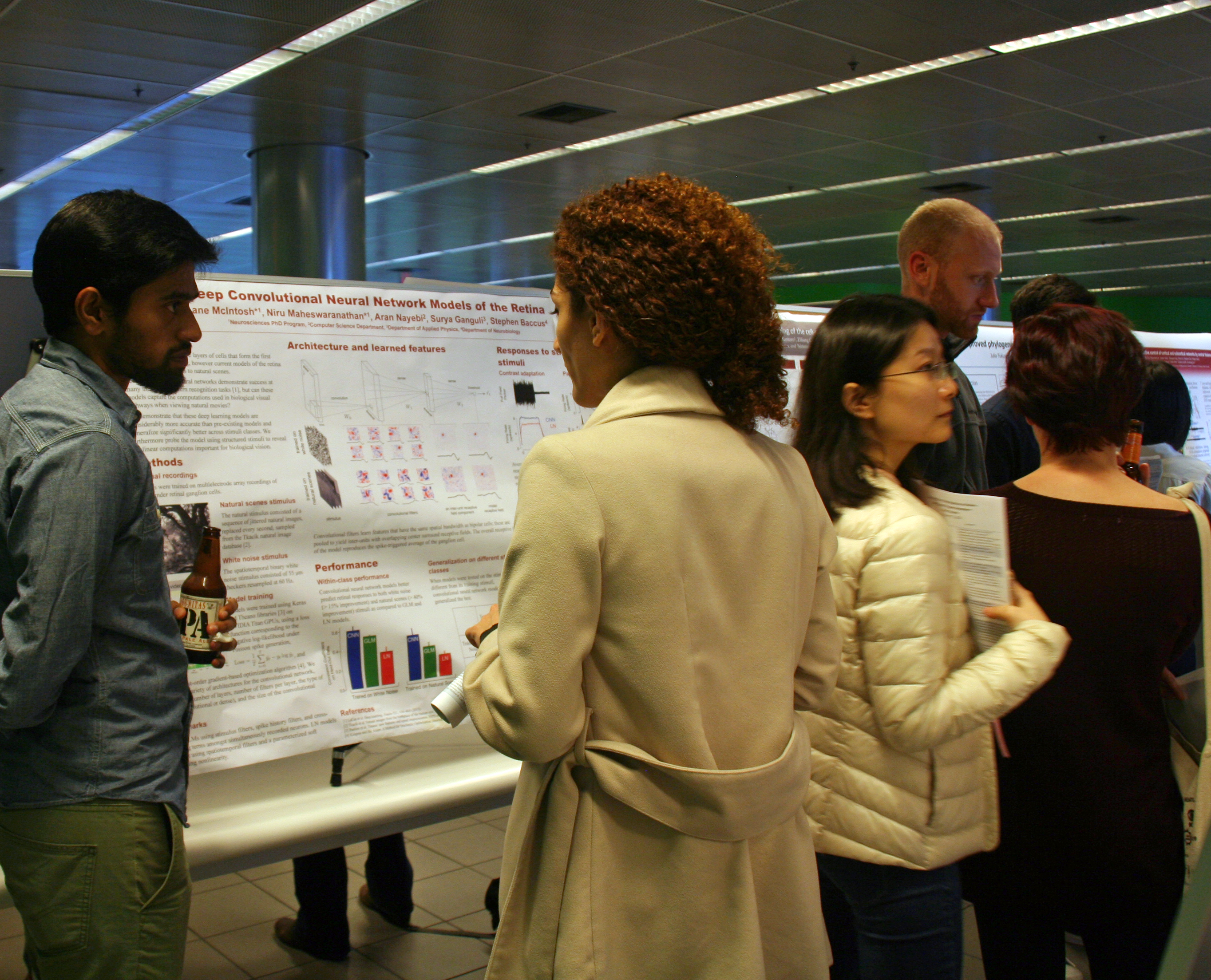 Photo of IIP Seed Grants poster session attendees.