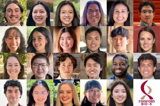 Collage of headshot photos of 23 graduate students.