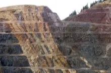 Photo of destructive land use in a quarry.