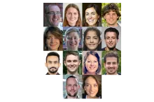 Collage of headshot photos of 14 postdocs from Denmark who have been in the program.