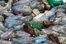 Photo of plastic bottle waste.