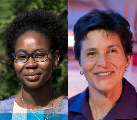 Collage of headshot photos of Hawa Racine Thiam and Deborah Gordon.