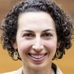 Photo of smling white female faculty member, Dr. Emily Fox, Professor of Statistics at Stanford University.