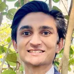 Headshot portrait of Om Patel - Bio-X Undergraduate Fellow