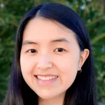 Photo of smiling female undergraduate student Melinda Zhu.