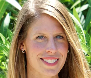 Headshot portrait of Corinne Beinat - Assistant Professor of Radiology (Molecular Imaging Program at Stanford)