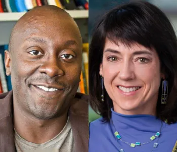 Collage of headshot photos of Todd Coleman and Helen Bronte-Stewart.