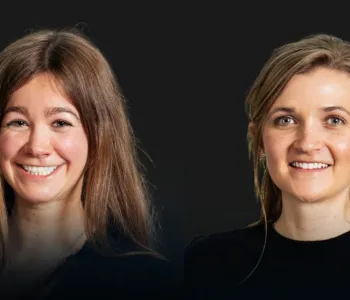 Portrait photos of graduate students Bella Archibald and Grace Callander.