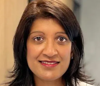 Headshot portrait of Sharon Chinthrajah - Professor of Pediatric Food Allergy, Immunology & Asthma and Professor of Pediatrics (Allergy & Clinical Immunology)