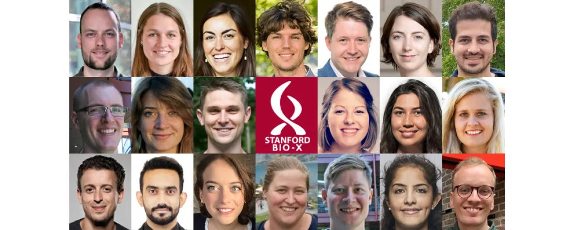 Collage of headshot photos of 20 visiting scholars/postdocs.