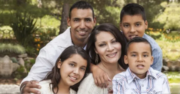 photo of a Hispanic family