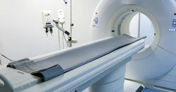 Photo of CT scanner.