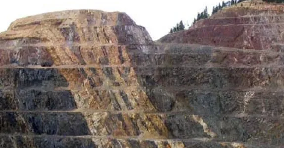 Photo of destructive land use in a quarry.