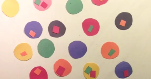 Screenshot from video of circles representing HIV strains.