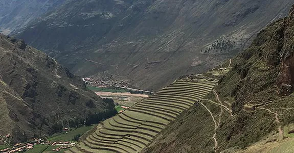 Photo of Andean farmland.