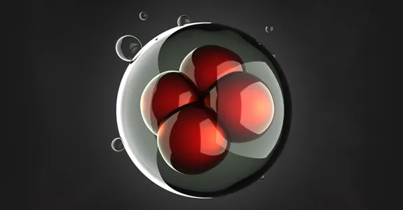 Image of a cell dividing.