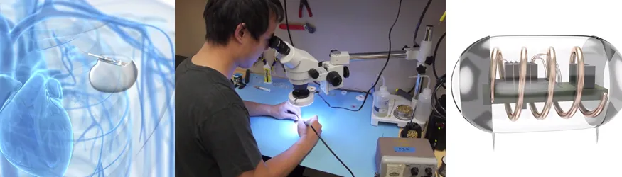 screenshots from video by Schecter Films depicting technology developed by Dr. Ada Poon's laboratory