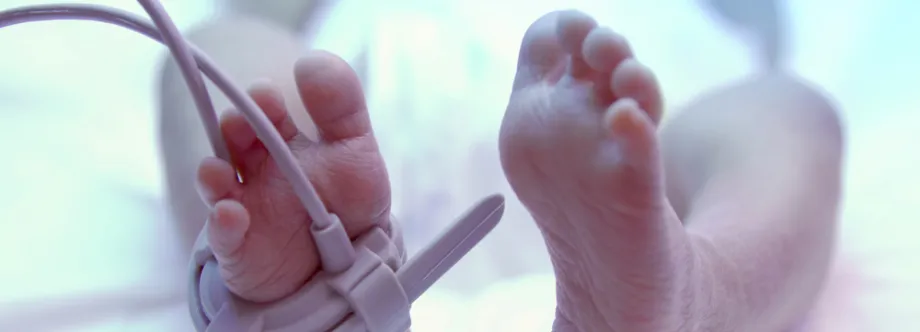 Photo of baby's feet.