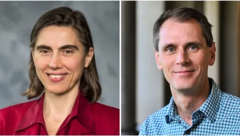 Headshot photos of Dr. Konstantina Stankovic and Dr. David Studdert.